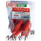 [ рефрижератор рейс ] местного производства сырой красный острый перец - lape-nyo красный 70g×5 пакет свежий товар Chiba префектура производство 