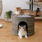 Yahoo! Yahoo!ショッピング(ヤフー ショッピング)セール　ラタン調スツールベッド　猫 ベッド 夏 ラタン 爽やか おしゃれ インテリア サラサラ クール 夏用 2階建て 多頭 ペット ペピイ PEPPY