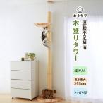 キャットタワー おうちで木登りタワー シングル 全高235cm〜255cm 猫用品 突っ張り 省スペース 爪とぎ スクラッチ ポール麻 インテリア