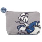 ディズニー ドナルドダック ニットポーチ (フラットポーチ/小物入れ)