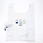 ミッフィー ドットミッフィー エコバッグ かばん 買い物袋 おでかけ ホワイト