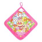 アンパンマン ループ付 ハンドタオル ピンク お花