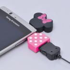 ミニーマウス microUSB変換コネクタ （アダプター） 【docomo→microUSB】 ディスニー カー用品