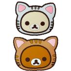 リラックマ ナンバーボルトキャップ 3個セット ねこ カー用品