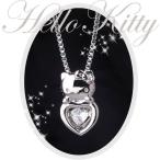 Yahoo! Yahoo!ショッピング(ヤフー ショッピング)ハローキティ ダンシングストーン オープンハートペンダント （ネックレス） HELLO KITTY サンリオ 専用BOX付き