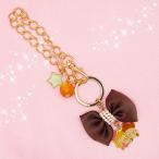 Yahoo! Yahoo!ショッピング(ヤフー ショッピング)バッグチャーム （バックチャーム・アクセサリー） ブラウン リボン （桐谷美玲コラボ） リトルツインスターズ （キキララ）
