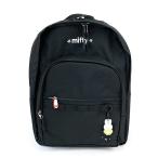 ミッフィー フェイス ブラック＆ホワイト バックパック 通学 旅行 バッグ リュック 学校
