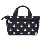 ミッフィー miffy バッグインバッグ メニーフェイス ブラック トート 2WAY