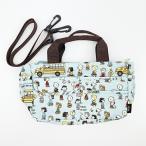 ショッピングバッグインバッグ スヌーピー バッグインバッグ バスストップブルー SNOOPY