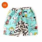 スヌーピー ハーフパンツ ライトブルー キッズ用 XS ブーフーウー boofoowoo