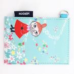 ムーミン ミイ パスケース 花 ブルー