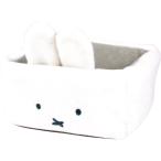 ミッフィー miffy ぬいぐるみトレイ　スクエア 収納ケース ホワイト 　 　