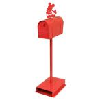 ディズニー ガーデニング雑貨 スタンドポスト ミッキーマウス アメリカンタイプ レッド メールボックス ガーデン用品