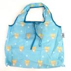 SAN-X リラックマ エコバッグ ドットBL リラックマ バッグ お買い物袋  ブルー