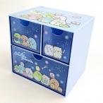 すみっコぐらし キャラチェスト ブルー 小物入れ キッズ 引き出し チェスト