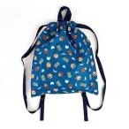 おさるのジョージ ナップリュック ブルー 体操服入れ 通園通学 サブバック グッズ