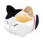 つめる!もちっこひげまんじゅう みーさま ぬいぐるみ BIG (ひげまんじゅう) (ねこ/ミケネコ)