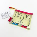 ミッフィー クリアフラットポーチＳ YE ミッフィースポーツ黄色 グッズ