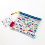 ミッフィー クリアフラットポーチＳ BL ミッフィースポーツ白 グッズ