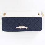 PEANUTS スヌーピー  長財布 ホワイト ×デニム