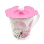 スヌーピー シリコンふた付マグカップ (蓋付マグ/フタ付マグ) ラブ