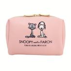 PEANUTS スヌーピー スクエアポーチ ピンク ファーロン スヌーピー ポーチ