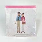 名探偵コナン 新一&amp;蘭 スクエアメモ 文具 メモ帳  ピンク グッズ  (MCOR)