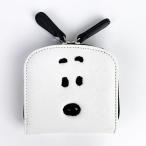  Snoopy PEANUTS раунд кошелек лицо выше Snoopy . кошелек ячейка для монет товары белый (MCOR)