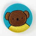 ミッフィー 刺繍ブローチ ボリス ミッフィー ブローチ バッジ ピン 水色 グッズ