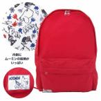 ムーミン キャンバスリュック (リュックサック/デイパック) レッド 総柄 アウトドア用品