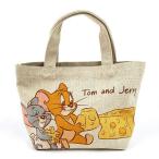 トムとジェリー ジェリー TOM and JERRY ランチバッグ ジェリー&amp;タフィー バッグ お弁当 ランチ 通勤 通学 ベージュ