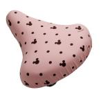 のびーる チャリCAP (自転車用/サドルカバー・サドルキャップ) ピンク×ブラウン アイコン ミッキーマウスディズニー【Disney_y】