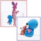 ぼのぼの &amp; シマリスくん / ぼのぼの&amp;しまっちゃうおじさん PUTITTO (プティット) (フィギュア/コップのフチ) 2個セット (ぼのぼの)