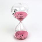 スヌーピー 砂時計 五分計 時計 スヌーピー サンドグラス ピンク グッズ