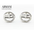 アルマーニ コレツィオーニ カフスボタン ARMANI COLLEZIONI 520059 7A502 NICKEL ロゴ入り ニッケル シルバー系カラー ロゴモチーフ カフリンクス カフスボタン
