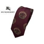  Burberry London галстук BURBERRY LONDON 80019291 CLARET tray do Mark рыцарь вышивка ввод Laurel lease Logo рисунок темно-красный (бордо) вино цвет серия narrow галстук 