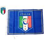 FIGC イタリアサッカー連盟 Federazione Italiana Giuoco Calcio FIGC ロゴマーク絵柄入り オフィシャル フラッグ サポーター向け スモール 応援旗 旧モデル