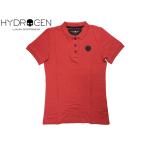 ハイドロゲン HYDROGEN  Z10081 RED POLO SKULL スカルワッペン付き レディース向け レッド系 半袖 ポロシャツ L