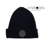 HYDROGEN ハイドロゲン 273200 007 BLACK スカル 絵柄 ワッペン付き ブラック カシミア ニットキャップ ニット帽 ビーニーキャップ
