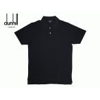 ダンヒル ロンドン DUAL1201Y11OSR BLACK ADロゴ刺繍入り メンズ向け ブラック コットン 半袖 ポロシャツ S