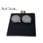 ポールスミス カフスボタン Paul Smith CSRA CUFF MISC ロゴ入り チェック柄 楕円形 シルバーカラー カフリンクス カフスボタン