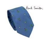  Paul Smith M1A 765L A40491 MEN TIE NARROW ROSE оттенок голубого земля многоцветный rose цветок рисунок шелк Jaguar do narrow галстук 
