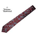  Vivienne Westwood 81050001 11132 I201 BORDEAUX серый серия X бордо серия земля ORB ввод мульти- . рисунок галстук 