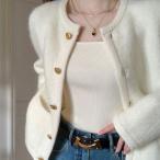 モヘアニットカーディガンレディース...