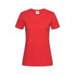 (ステッドマン) Stedman レディース Comfort 半袖 Tシャツ 無地 AB274 (スカーレットレッド)