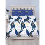 (バットマン) Batman オフィシャル商品 キッズ・子供 Tech 掛け布団カバー・枕カバー セット AG179 (ホワイト/ブル