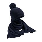 ( пляж поле ) Beechfield унисекс вязаный muffler вязаная шапка шарф BC6998 ( темно-синий frekdo)