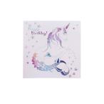 (tekrudo край ) Deckled Edge поздравительная открытка Prancing Myth карта сообщение карта Unicorn BZ1530 (Merh