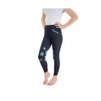 ( высокий ) HyPERFORMANCE Kids * ребенок lai DIN g трико верховая езда сигнал скольжение BZ3752 ( темно-синий / зеленовато-голубой )