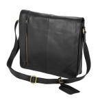 (i- Stan * county -z* кожа ) Eastern Counties Leather широкий сумка "почтальонка" портфель EL152 ( черный 